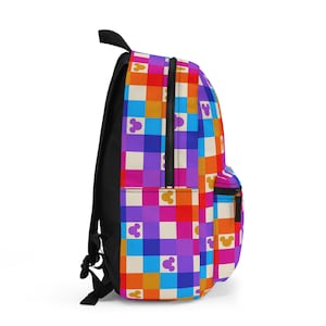 Sac à dos Mickey Check, sac 70e anniversaire Disney, sac à dos à imprimé lumineux Disneyland, cartable de voyage scolaire, cadeau pour amoureux de Mickey Mouse image 2