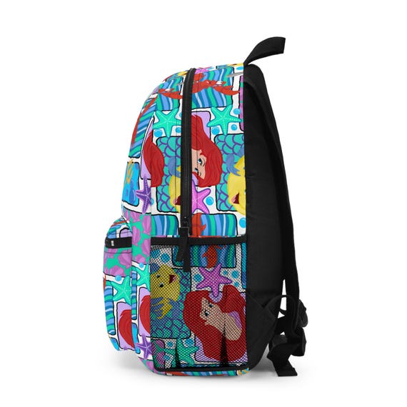 ariel kids backpack Little Mermaid Ariel Backpack, Disney Backpack, Back to School Book Bag,  Disney Bag, Kids Backpack, Travel Bag, Disney Trip Accessories