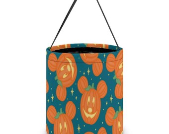 Disney Halloween Bag – Mickey & Friends Trick or Treat Bag – Candy Bag for Kids – Halloween Candy Bag- Halloween Party Bag- Candy Bucket