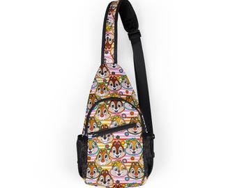 Bolsa de Chip y Dale Disney Park, mochila Disney, bandolera Disney, bolsa de pecho, regalo Disney, bolsa de vacaciones, bolsa de viaje, riñonera, riñonera