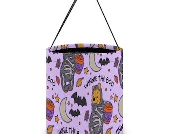 Sac d'Halloween Disney - Sac de bonbons Winnie l'ourson - Sac de bonbons pour enfants - Sac de bonbons d'Halloween - Sac de fête d'Halloween - Seau de bonbons
