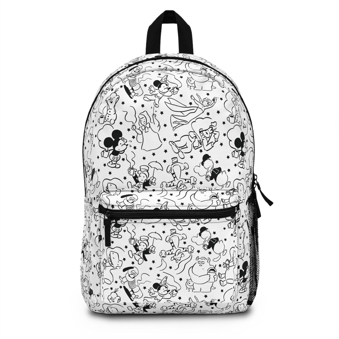Disney Character Sketch Backpack Hand-drawn Style Mickey  display picture 1