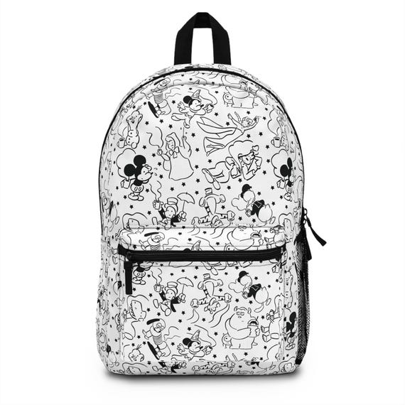 Disney Character Sketch Backpack Hand-drawn Style Mickey  display picture 1