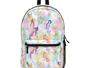 Tinkerbell Fairy  Backpack, Disney Backpack, Back to School Book Bag, Disney Bag, Kids Backpack, Travel Bag, Disney Trip Accessories