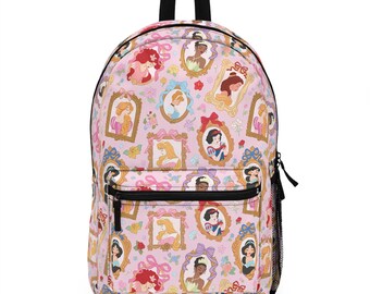 Mochila de princesas Disney, mochila Disney, mochila para la vuelta al cole, mochila Disney, mochila infantil, bolsa de viaje, accesorios para viajes Disney
