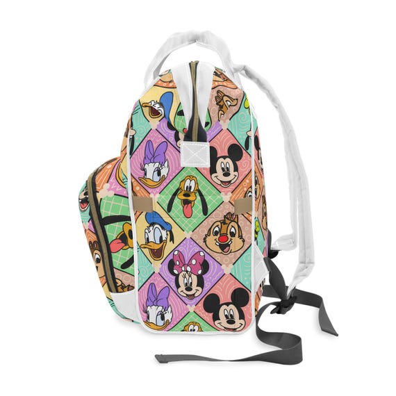 baby mickey and friends mini backpack Mickey and Friends Diaper Bag Backpack | Disney Baby Travel Bag | Mickey  Mom Bag | Diaper Backpack for Disney Trips | Mickey Nursery Gift