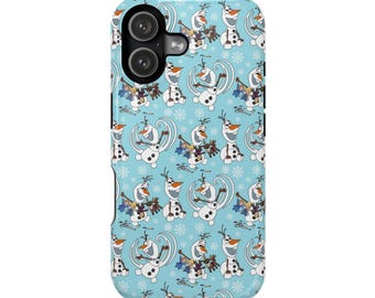 Funda de Olaf de Frozen, funda de Disney para iPhone, funda de Disney para teléfono, funda para teléfono Samsung, iPhone 15+, funda para iPhone 16 Pro, funda de Disney para teléfono