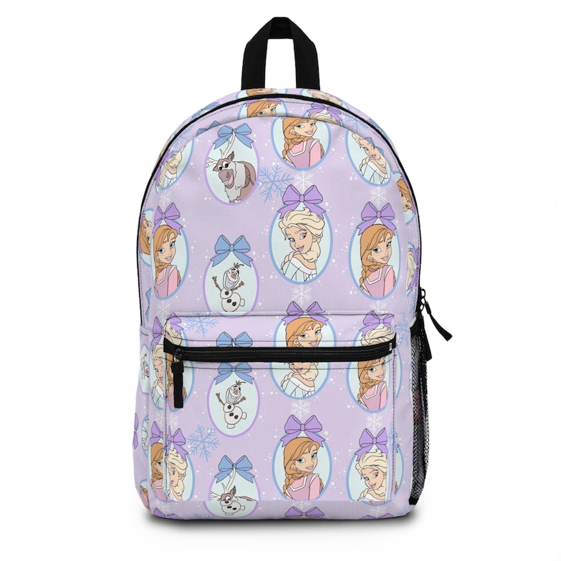 Mochila Frozen, Anna y Elsa, Mochila Disney, Mochila para la vuelta al cole, Mochila Disney, Mochila infantil, Bolsa de viaje, Accesorios para viajes Disney imagen 1