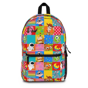 Colorful Cartoon Character Backpack | Kids Book Bag | School Backpack | Children&#39;s Travel Bag | Fun Outdoor Gear | Birthday Gift