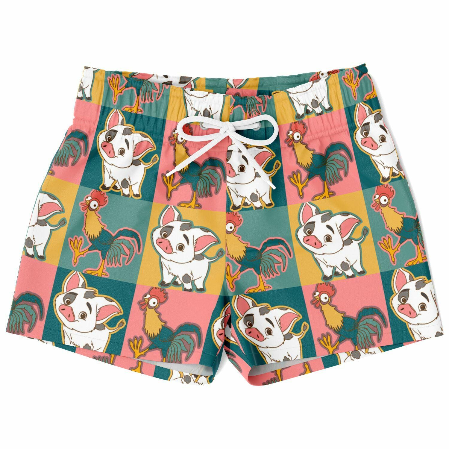 Discover Moana Pua Hei Hei Swim Trunks, Pua Boys Beach Shorts, Disney Vacation Swimwear