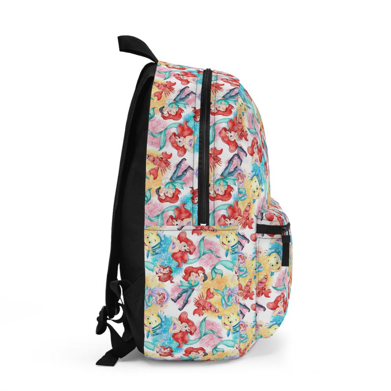 Zaino Ariel La Sirenetta, Zaino Disney, Borsa per il ritorno a scuola, Borsa Disney, Zaino per bambini, Borsa da viaggio, Accessori per viaggi Disney immagine 2