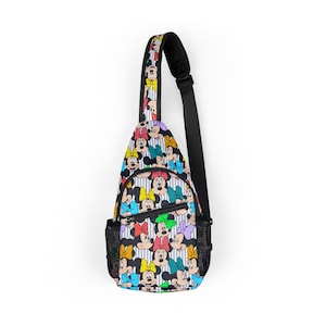 Minnie Mouse Disney Park Bag, Disney Backpack, Disney Sling Bag, Chest Bag, Disney Gift, Vacation Bag, Travel Bag, Fanny Pack, Belt Bag