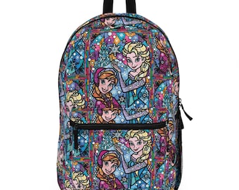 Frozen Anna Elsa Backpack, Disney Backpack, Back to School Book Bag, Disney Bag, Kids Backpack, Travel Bag, Disney Trip Accessories