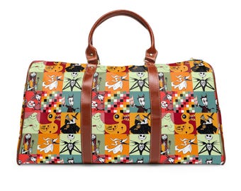Alptraum vor Jack Duffle Bag, wasserdichte Reisetasche, Overnight Bag, Weekender, Urlaubsreise, Disney Geschenk