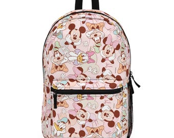 Mochila Disney, bolso de Mickey y sus amigos, regalo de cumpleaños, mochila de viaje, bolso divertido de uso diario