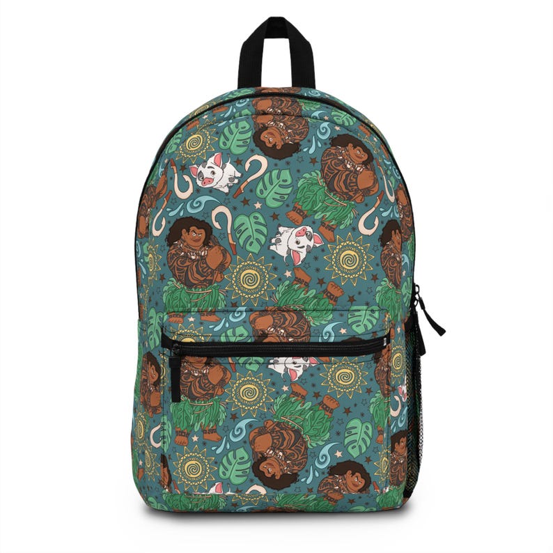 Maui Backpack, Moana Disney Backpack, Back to School Book Bag, Disney Bag, Kids Backpack, Travel Bag, Disney Trip Accessories image 1