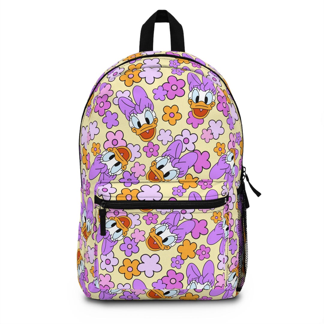 Disney Women\'s Backpack with Daizy Duck - Black, White, Purple, Orange Disney Daisy Duck Nylon Backpack 13 main image 3
