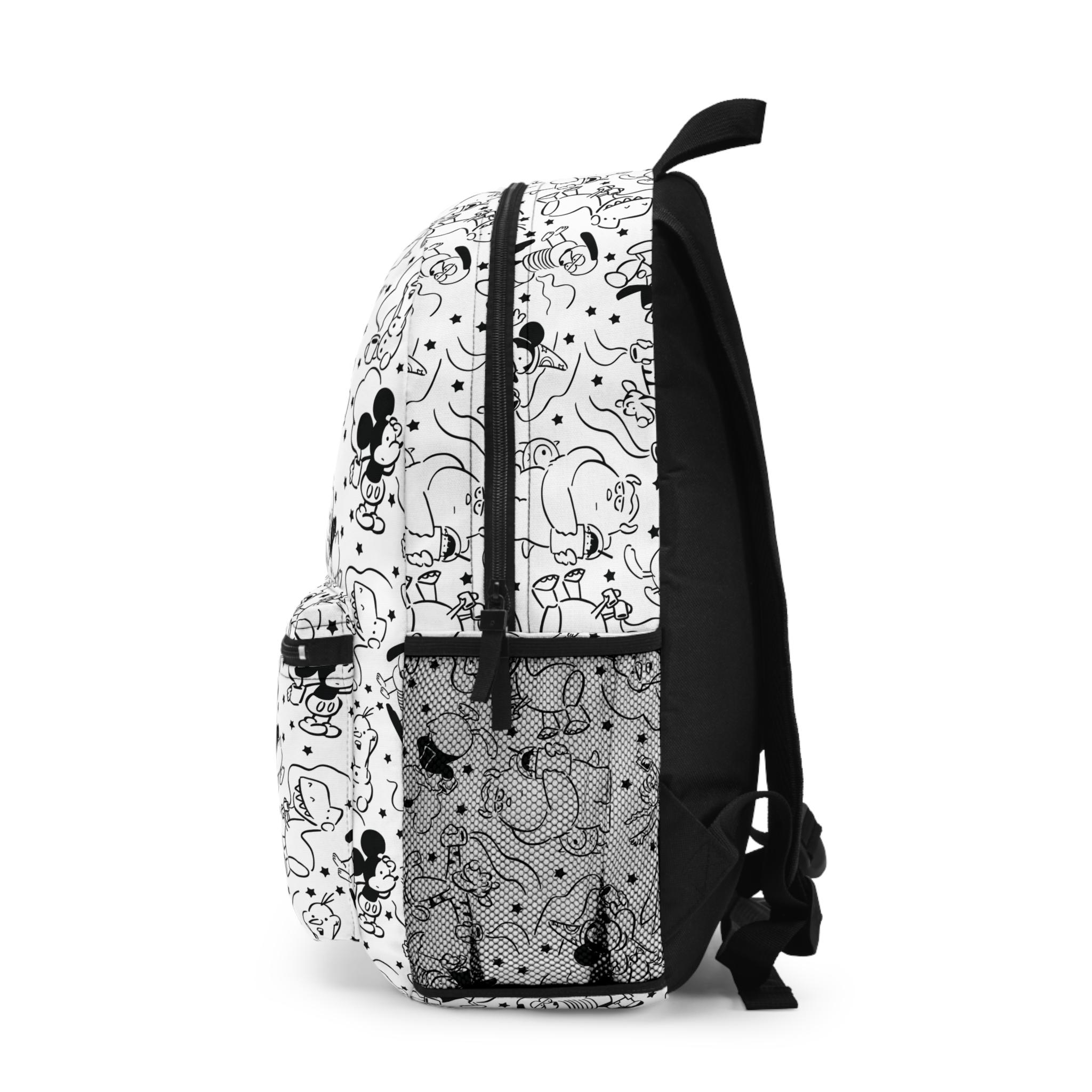 Disney Character Sketch Backpack Hand-drawn Style Mickey  display picture 1