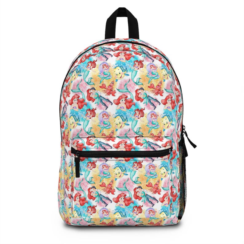 Zaino Ariel La Sirenetta, Zaino Disney, Borsa per il ritorno a scuola, Borsa Disney, Zaino per bambini, Borsa da viaggio, Accessori per viaggi Disney immagine 1
