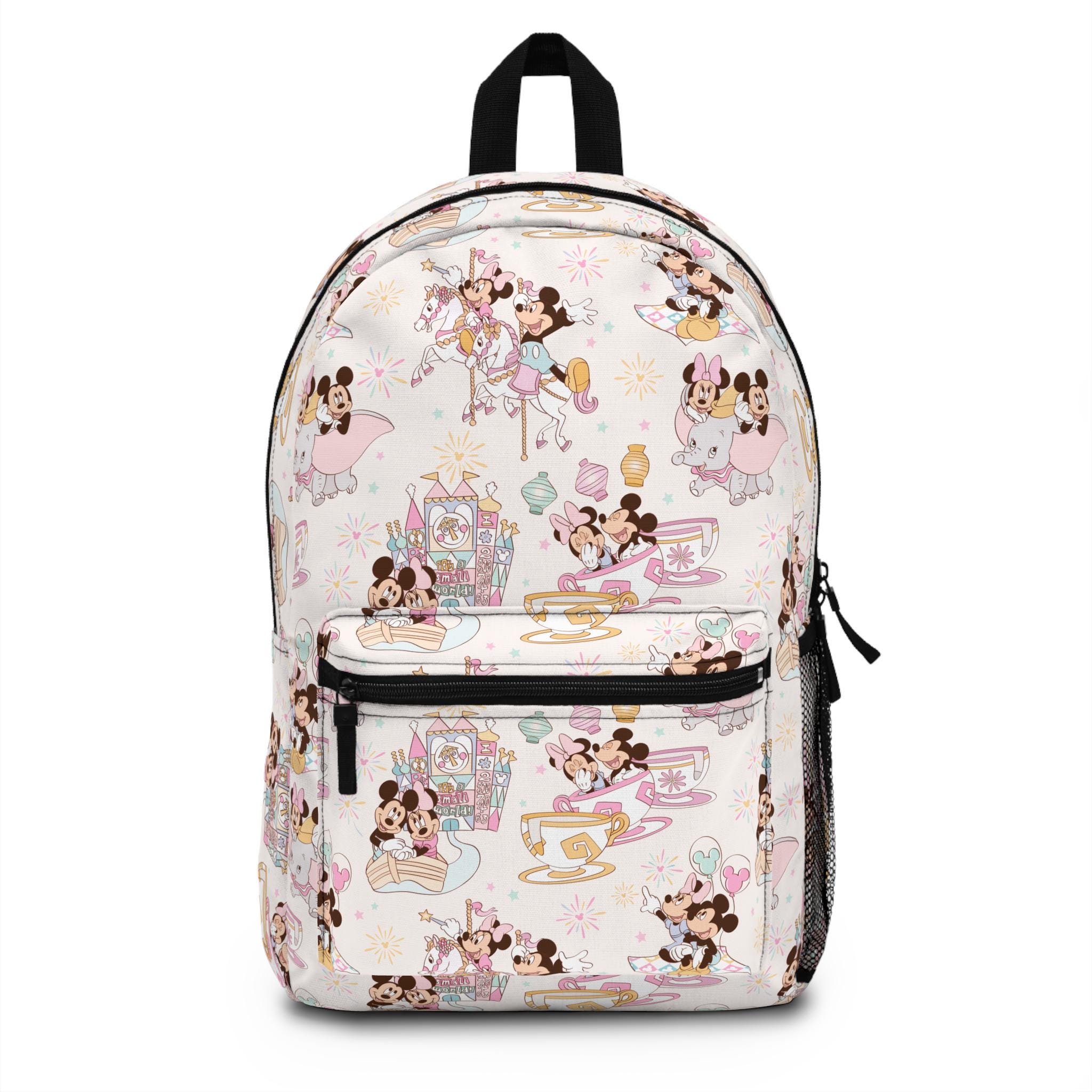 Mickey & Minnie Fantasyland Backpack Pastel Disney Park Bag  display picture 3