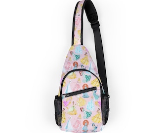 Disney Princess Disney Park Bag, Disney Backpack, Disney Sling Bag, Chest Bag, Disney Gift, Vacation Bag, Travel Bag, Fanny Pack, Belt Bag