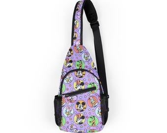 Mickey Mouse and Minnie Park Bag, Disney Backpack, Disney Sling Bag, Chest Bag, Disney Gift, Vacation Bag, Travel Bag, Fanny Pack, Belt Bag