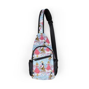Cinderella Disney Park Bag, Disney Backpack, Disney Sling Bag, Chest Bag, Disney Gift, Vacation Bag, Travel Bag, Fanny Pack, Belt Bag