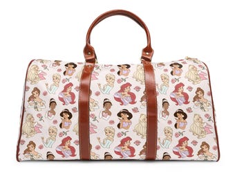 Disney Princess Plunjezak, waterdichte reistas, weekendtas, weekendtas, Disney-bagage, weekendtas, vakantiereizen, Disney-cadeau