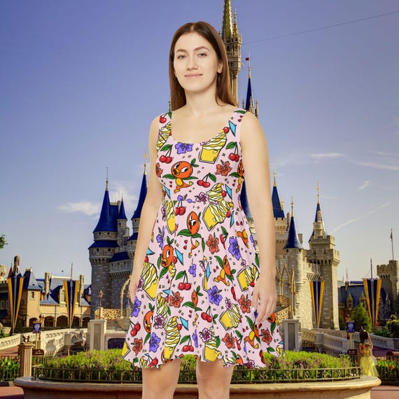 orange bird dress Orange Bird Skater Dress Athletic Dress, Women's for Disney World Trip,  Skater Dress, Athletic Dress, Disney World, RunDisney, Cruise