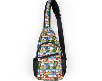 Bolsa de parque de Lilo y Stitch, mochila Disney, bandolera Disney, bolsa de pecho, regalo Disney, bolsa de vacaciones, bolsa de viaje, riñonera, riñonera