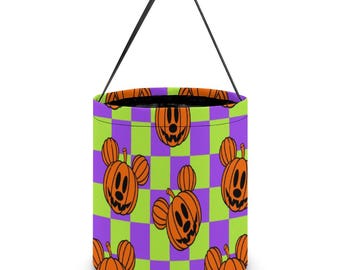 Disney Halloween Bag – Mickey & Friends Trick or Treat Bag – Candy Bag for Kids – Halloween Candy Bag- Halloween Party Bag- Candy Bucket