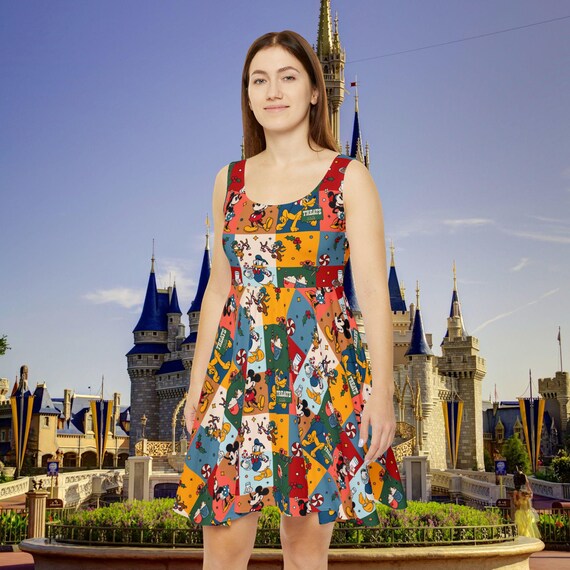 disney christmas athletic dress Christmas Classic Mickey and Friends Athletic Dress, Theme Park Women Dress,