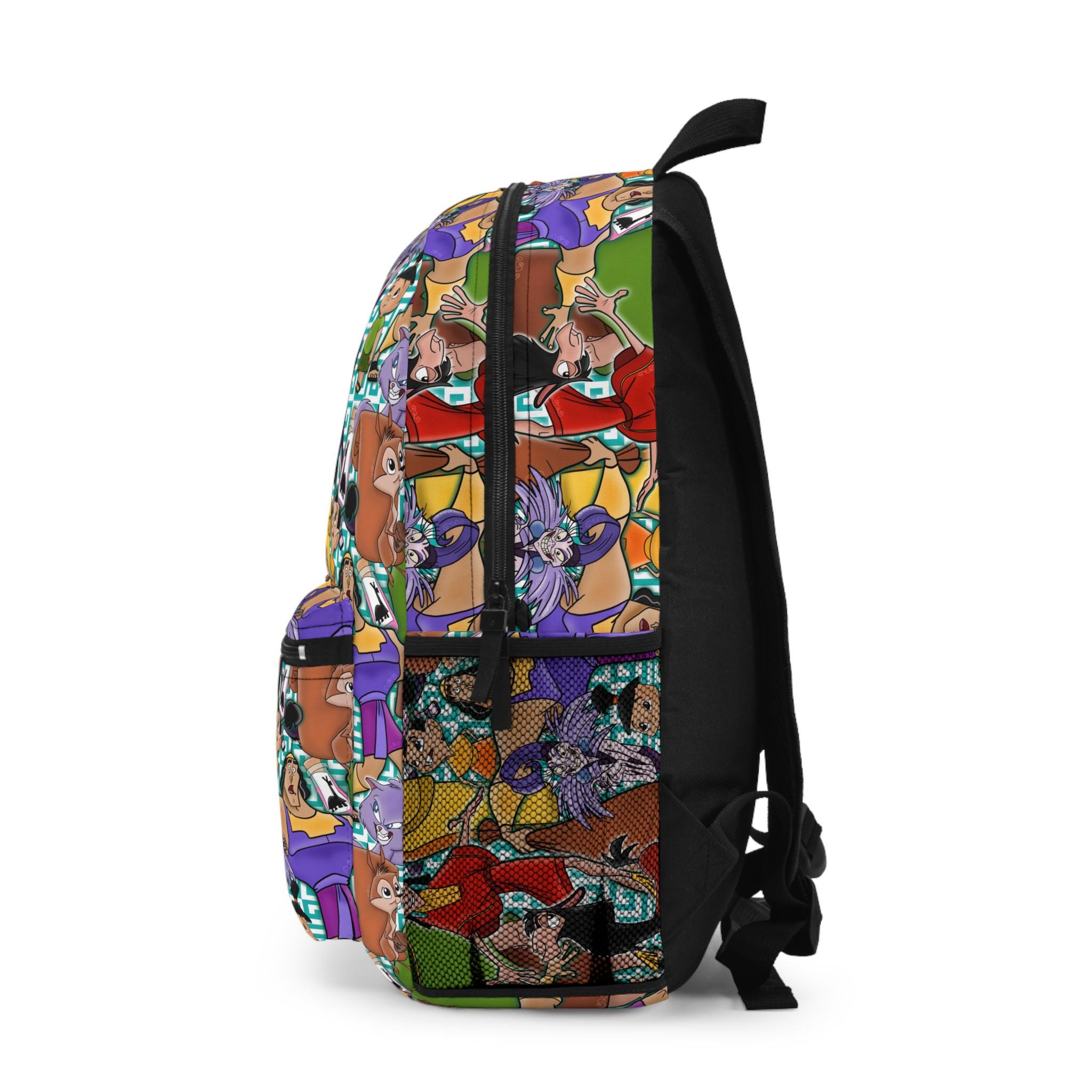 Emperors New Groove Backpack Funny Disney Bag With Kuzco 