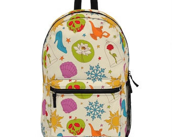 Mochila de princesas Disney, mochila Disney, mochila para la vuelta al cole, mochila Disney, mochila infantil, bolsa de viaje, accesorios para viajes Disney