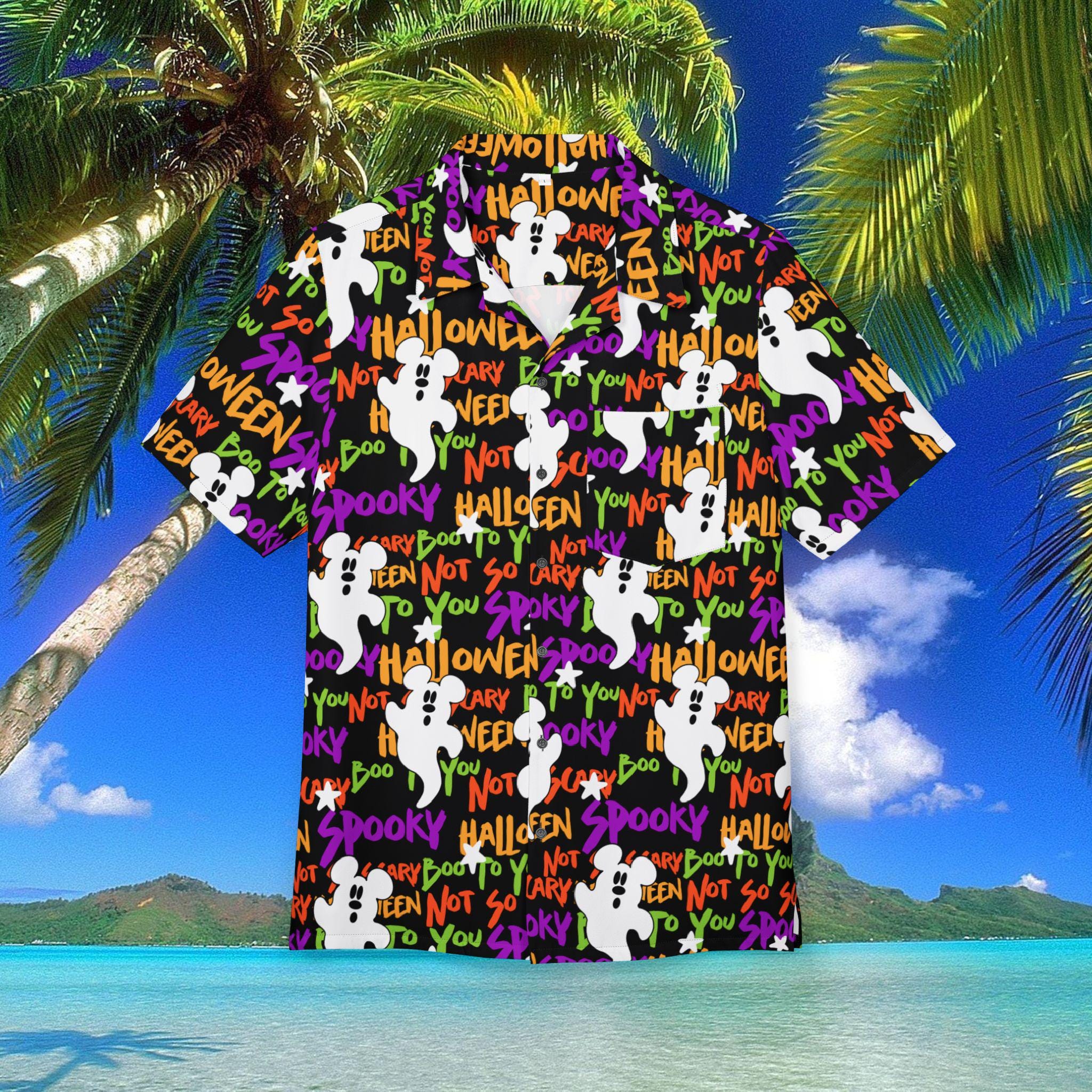 Disney Halloween Hawaiian Shirt, Not so Scary Hawaii Shirt