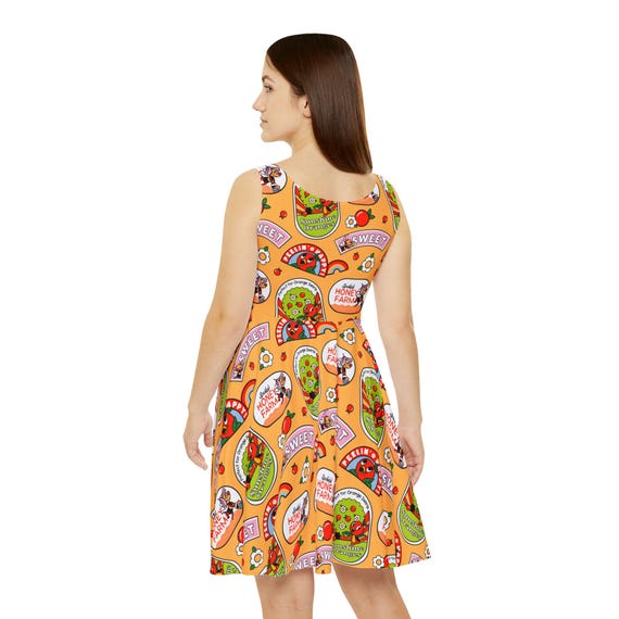 Orange Bird Skater Dress Athletic Dress, Women's for Disney World Trip, Skater Dress, Athletic Dress, Disney World, RunDisney, Cruise