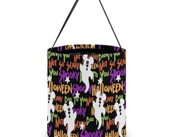 Disney Halloween Bag – Mickey & Friends Trick or Treat Bag – Candy Bag for Kids – Halloween Candy Bag- Halloween Party Bag- Candy Bucket
