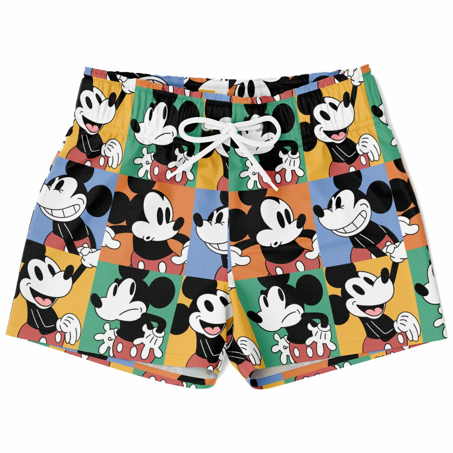 Discover Mickey and Friends Swim Trunks, Mickey Boys Beach Shorts, Disney Vacation Swimwear