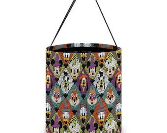 Disney Halloween Bag – Mickey & Friends Trick or Treat Bag – Candy Bag for Kids – Halloween Candy Bag- Halloween Party Bag- Candy Bucket