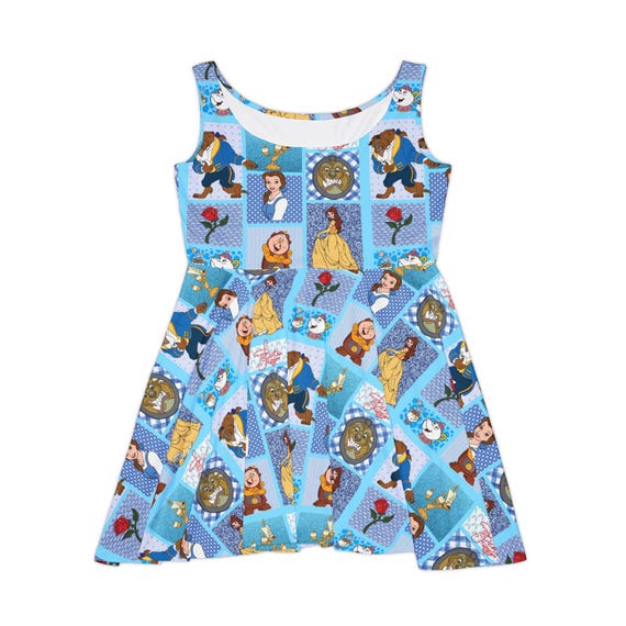beauty and the beast skater dress Beauty and the Beast Skater Dress Athletic Dress, Women's for Disney World  Trip, Skater Dress, Athletic Dress, Disney World, Rundisney