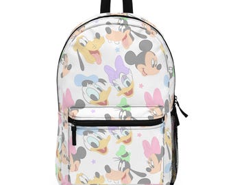 Mochila de Mickey y sus amigos, mochila de Disney, mochila para la vuelta al cole, mochila de Disney, mochila para niños, bolsa de viaje, accesorios para viajes de Disney