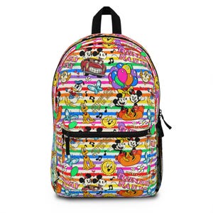 Mickey Runaway Railway Backpack Disney World Park Bag School Backpack Schoolbag Bookbag Rucksack Mickey Mouse Minnie Rainbow image 1
