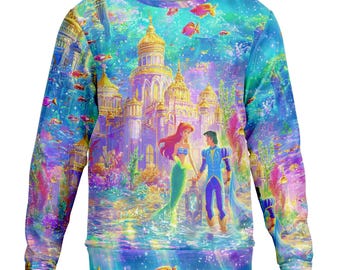 Little Mermaid Sweatshirt, Ariel Shirt, Disney Sweater, Disney Adult Gift, Holiday Gift for Her, Winter Sweater, Disney Vacation