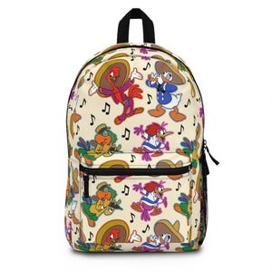 Three Caballeros Backpack, Disney Backpack, Back to School Book Bag, Disney Bag, Kids Backpack, Travel Bag, Epcot, Disney Trip Accessories