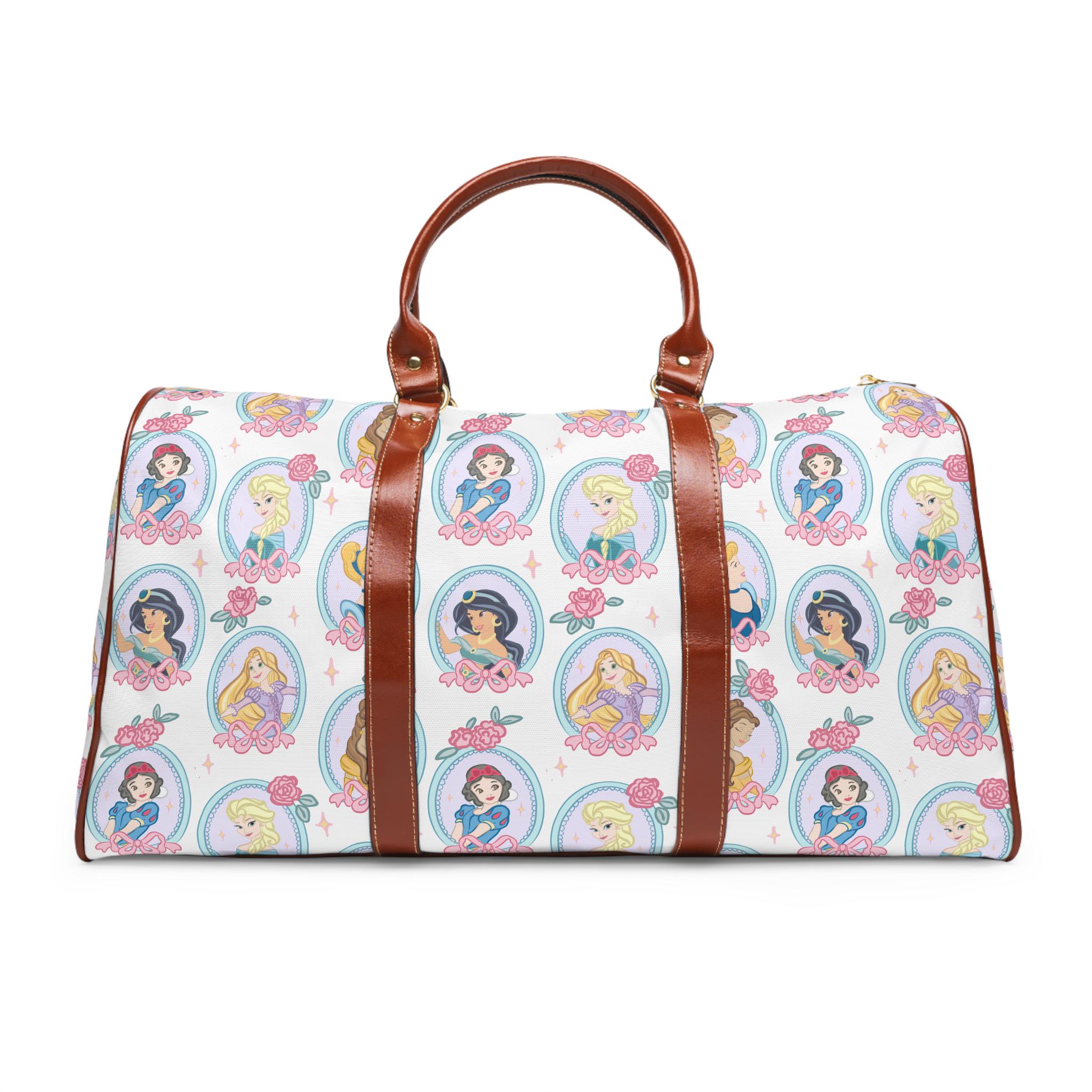 Disney Princess Duffle Bag, Waterproof Travel Bag, Overnight Bag