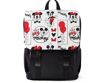 Minnie and Mickey Disney Backpack, Disney Backpack, Back to School Book Bag, Disney Bag, Kids Backpack, Travel Bag, Disney Trip Accessories