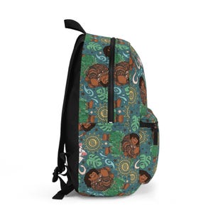 Maui Backpack, Moana Disney Backpack, Back to School Book Bag, Disney Bag, Kids Backpack, Travel Bag, Disney Trip Accessories image 2