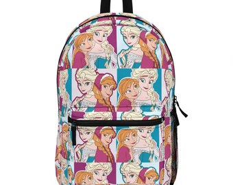 Frozen Anna and Elsa Backpack, Disney Backpack, Back to School Book Bag, Disney Bag, Kids Backpack, Travel Bag, Disney Trip Accessories