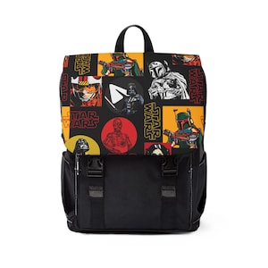 Star Wars Backpack Mandalorian Bag Princess Leia Jedi Sith School Bag Disney Star Wars Park Daypack Bookbag Park Bag Geek Gift Nerd Gift