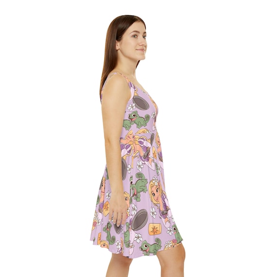 rapunzel skater dress Rapunzel Tangled Skater Dress Athletic Dress, Women's for Disney World Trip, Skater Dress, Athletic Dress, Disney World, RunDisney, Cruise
